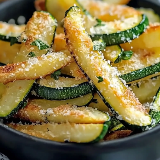 Frites de Courgettes au Parmesan : Un délice croustillant !