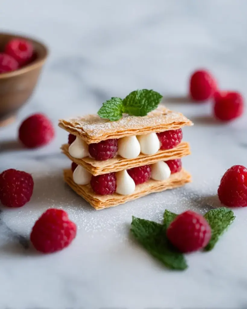 Biscuits Mille Feuille aux Framboises 2