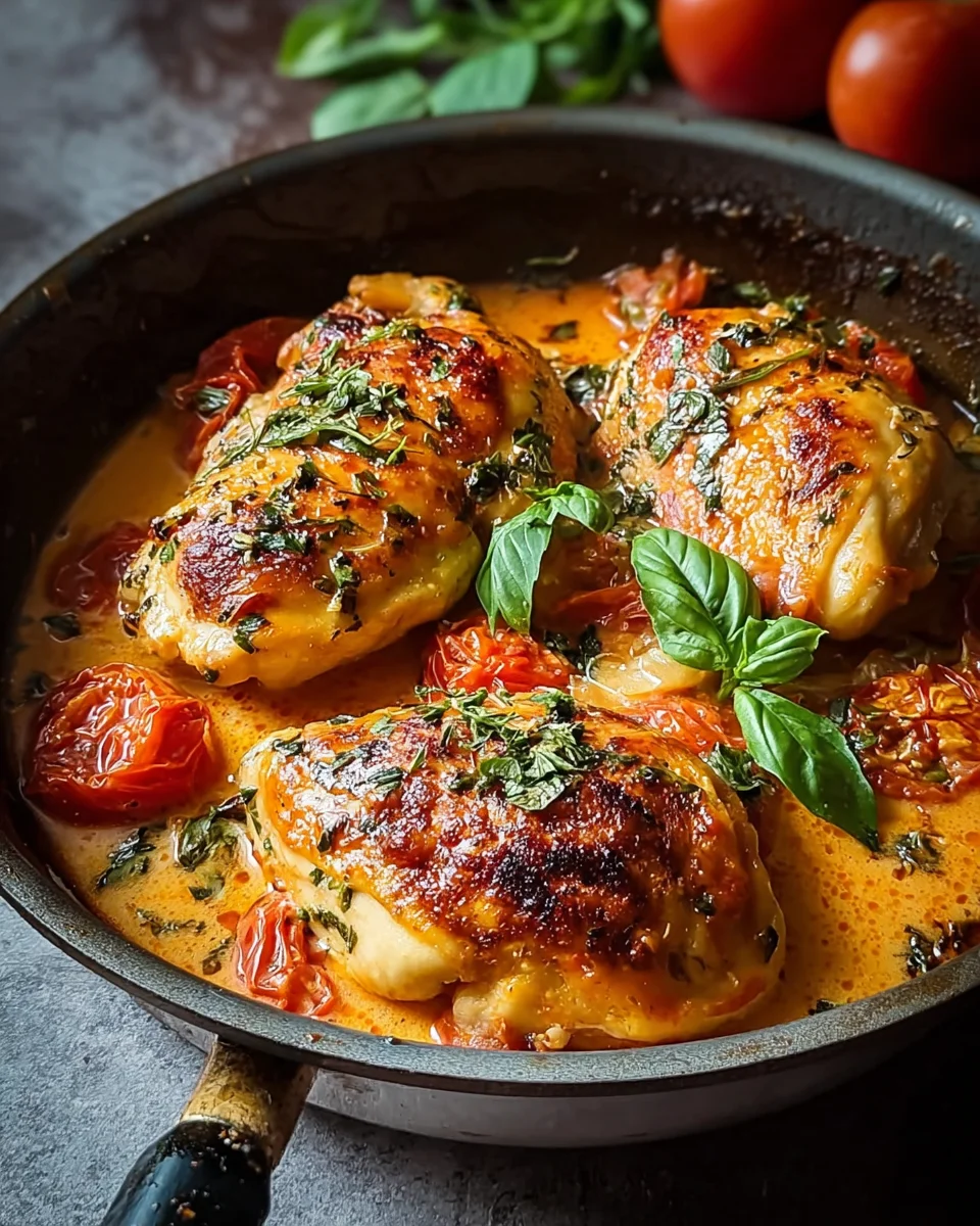 Blancs de Poulet à la Crème de Tomate : Un délice facile !