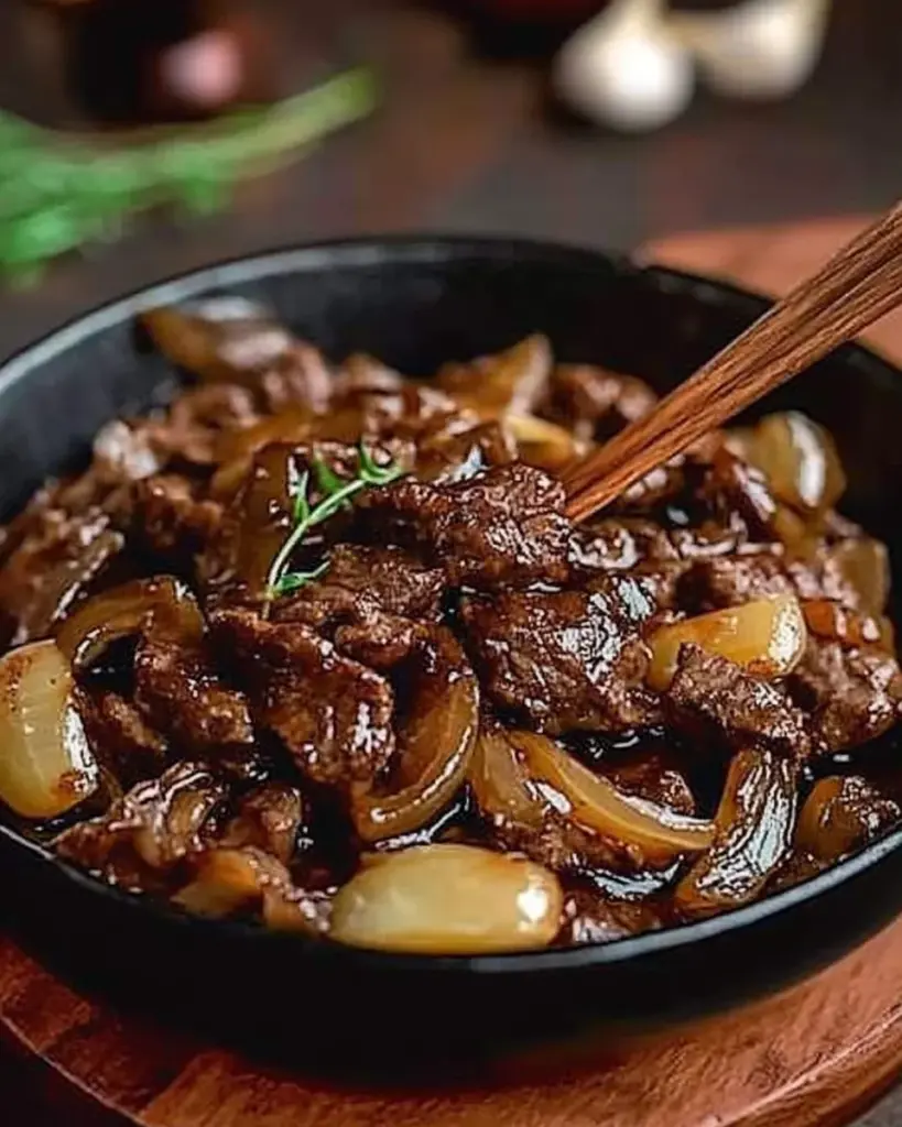 Boeuf Saute aux Oignons 2