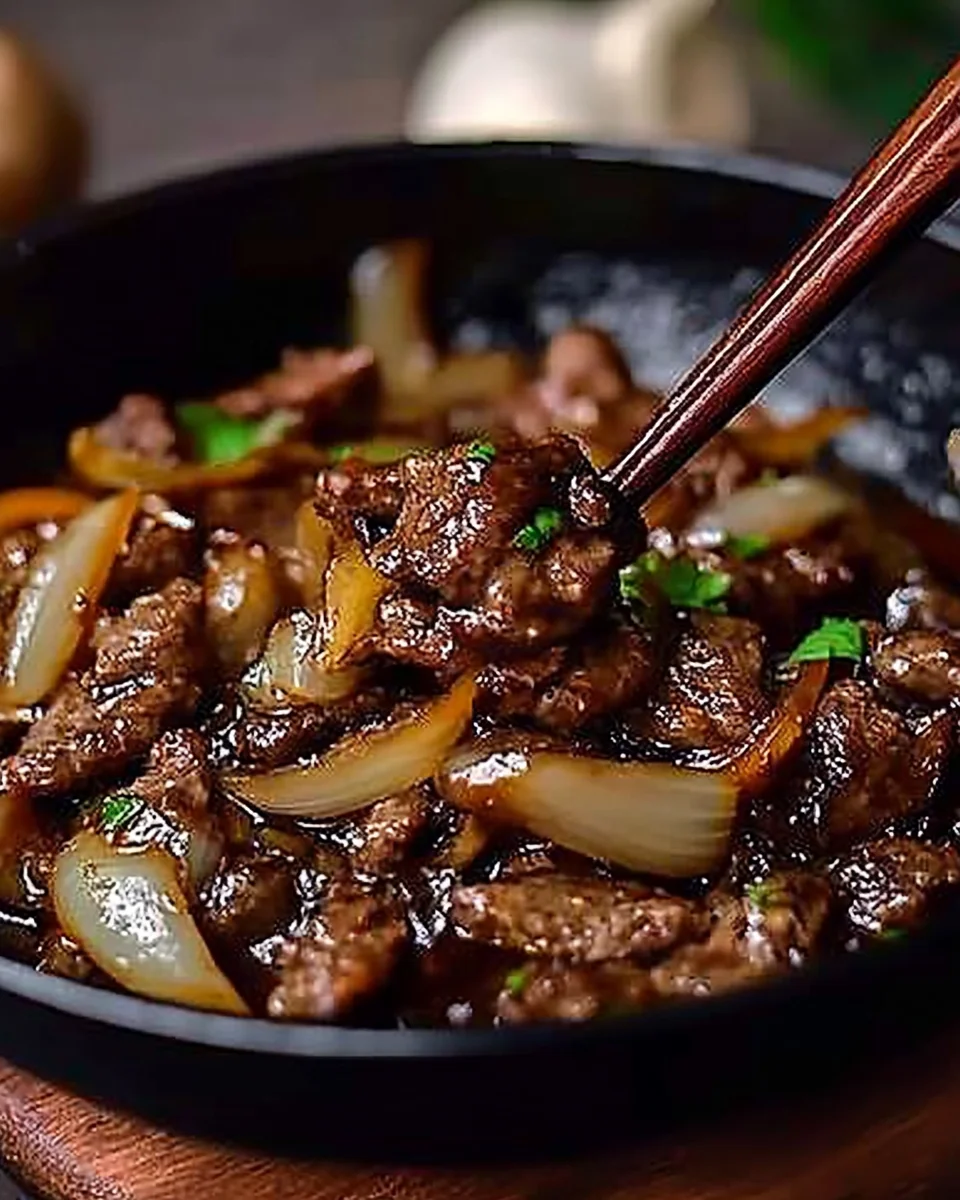 Boeuf Sauté aux Oignons : savourez ce plat irrésistible !