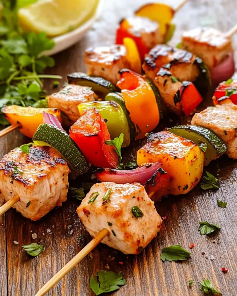 Brochettes de cabillaud aux legumes 1