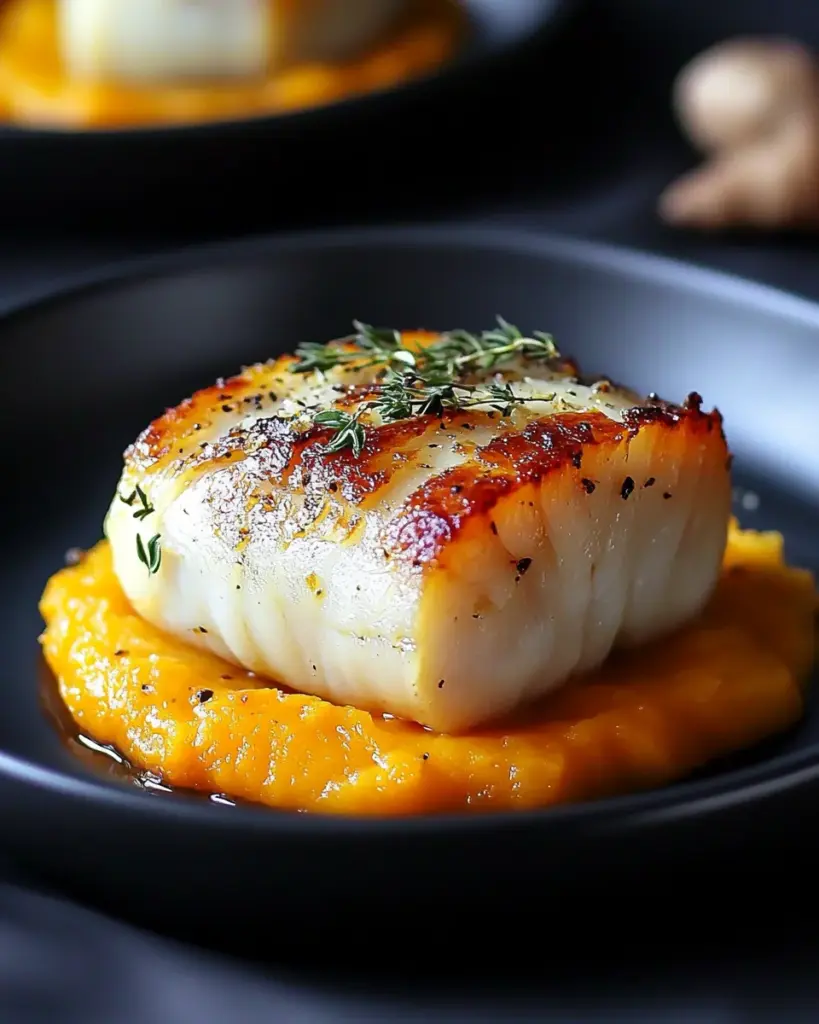 Cabillaud en Croute de Lard Fume avec Puree de Butternut 3