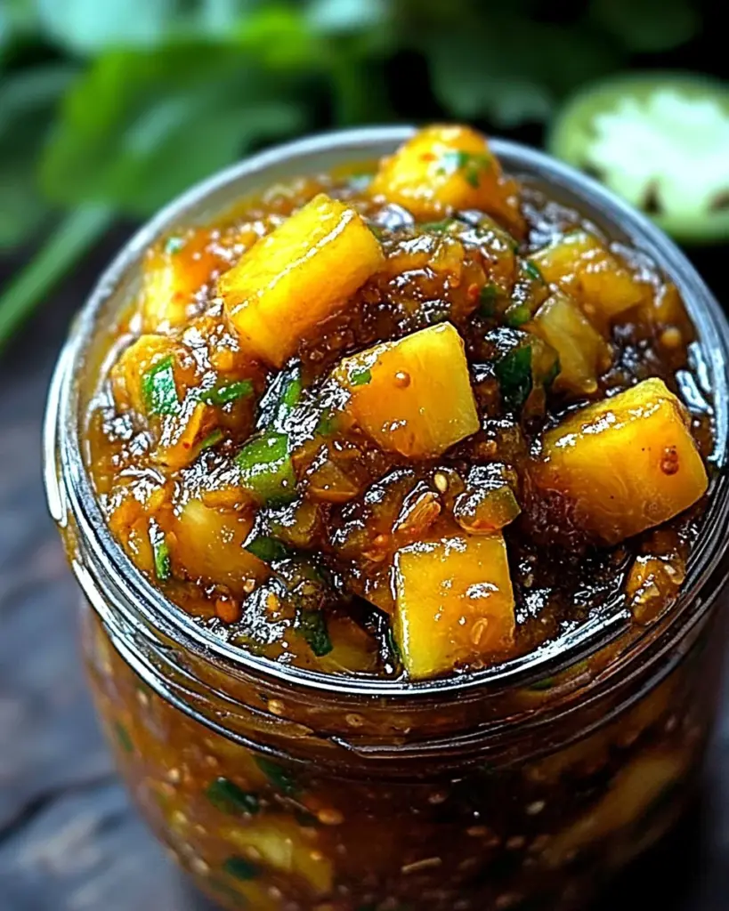 Chutney Epice a lAnanas et Jalapeno 2