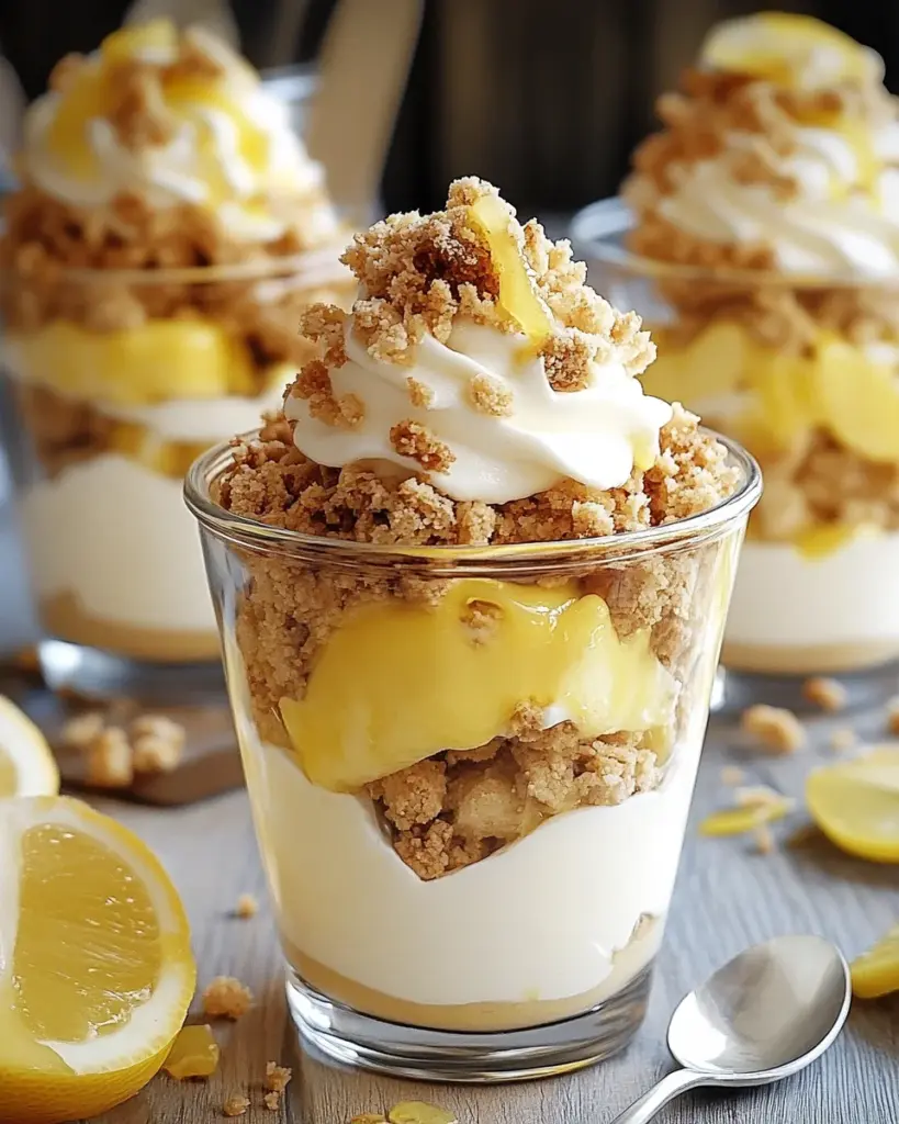 Delice de Verrine Citron Mascarpone avec Crumble 3
