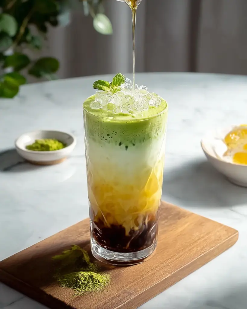 Fusion de Matcha et Espresso avec Creme de Yuzu 2