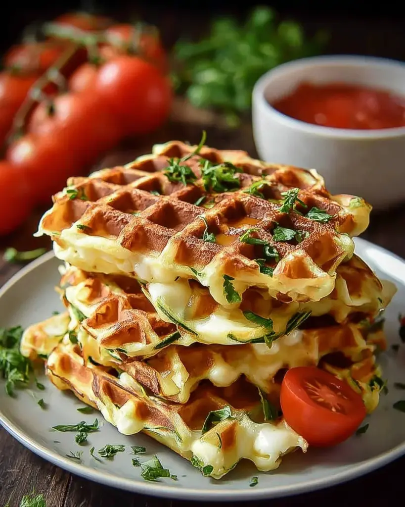 Gaufres de Legumes et Mozzarella 1