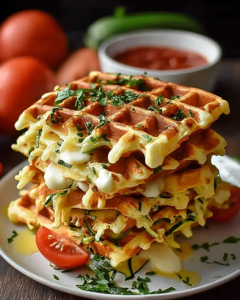 Gaufres de Legumes et Mozzarella 2