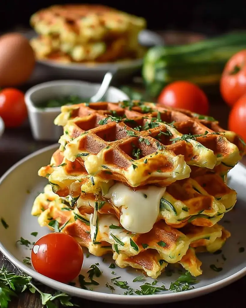 Gaufres de Legumes et Mozzarella 3