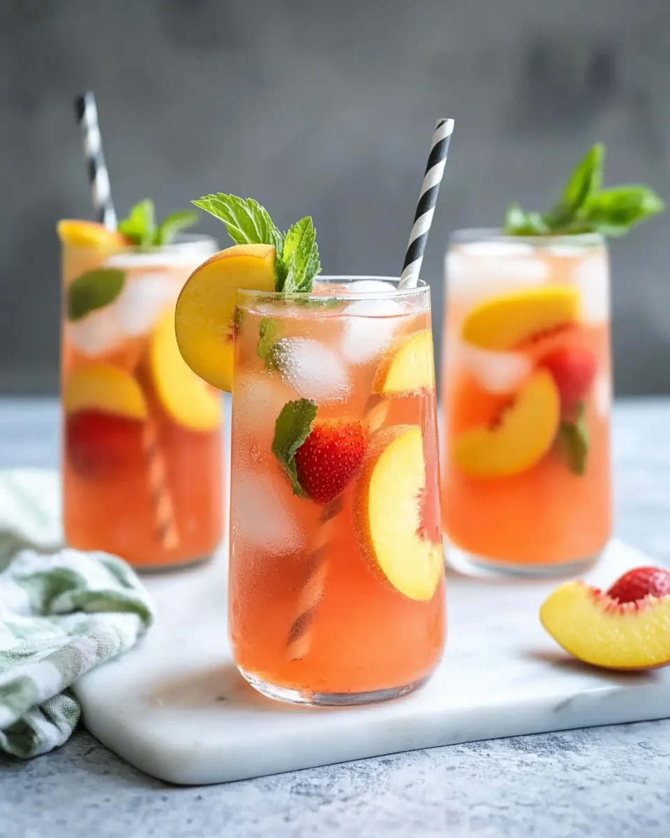 Limonade Pêche-Fraise : Découvrez notre recette rafraîchissante !