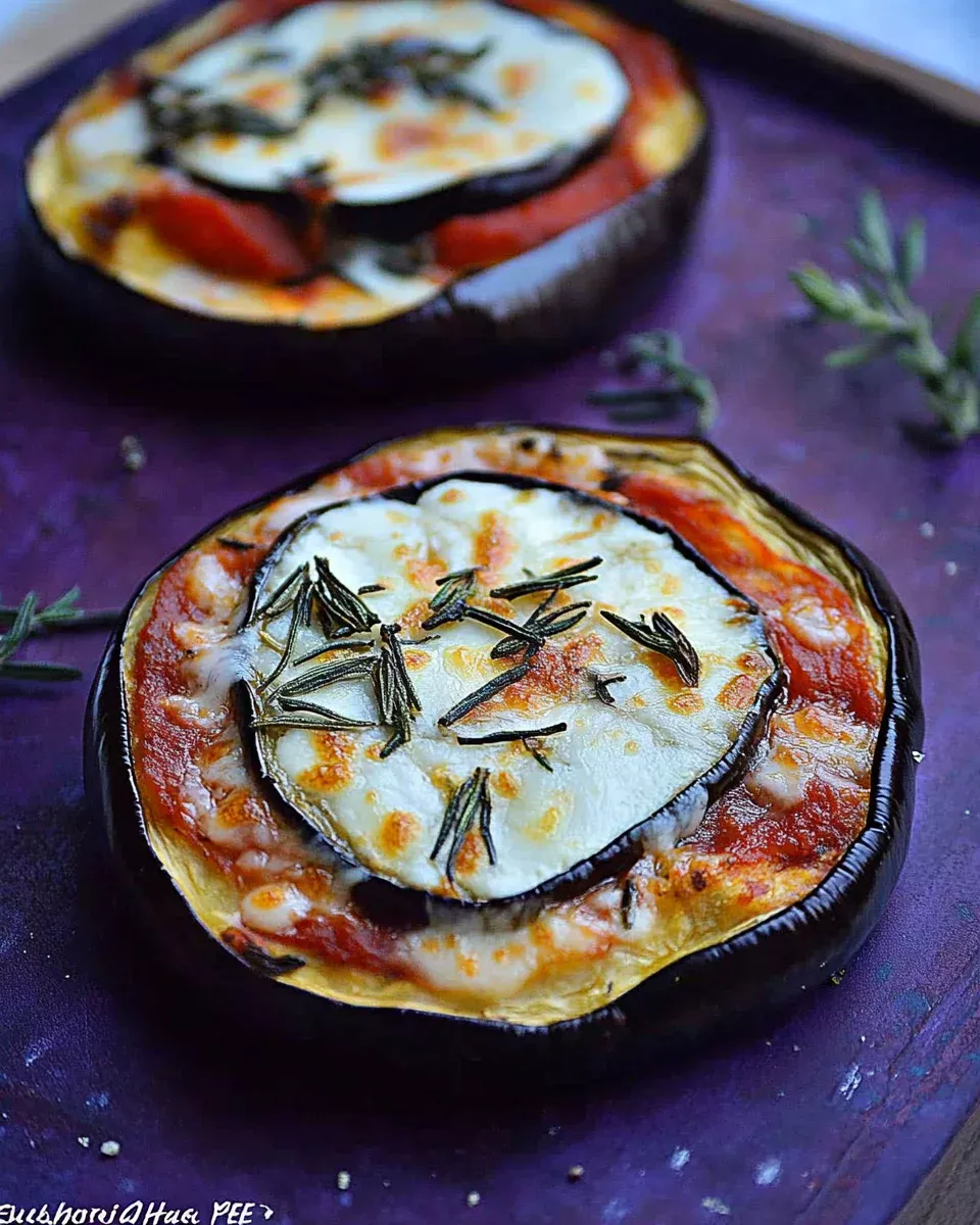 Mini Pizzas d’Aubergine : découvrez une recette savoureuse !