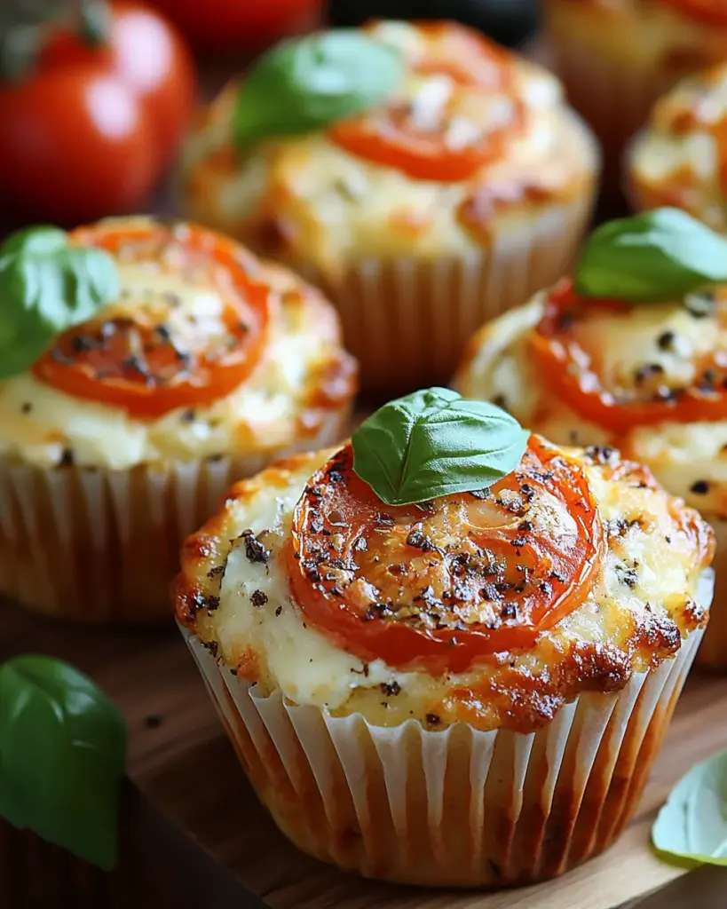 Muffins Sales Tomate Mozzarella et Basilic 2