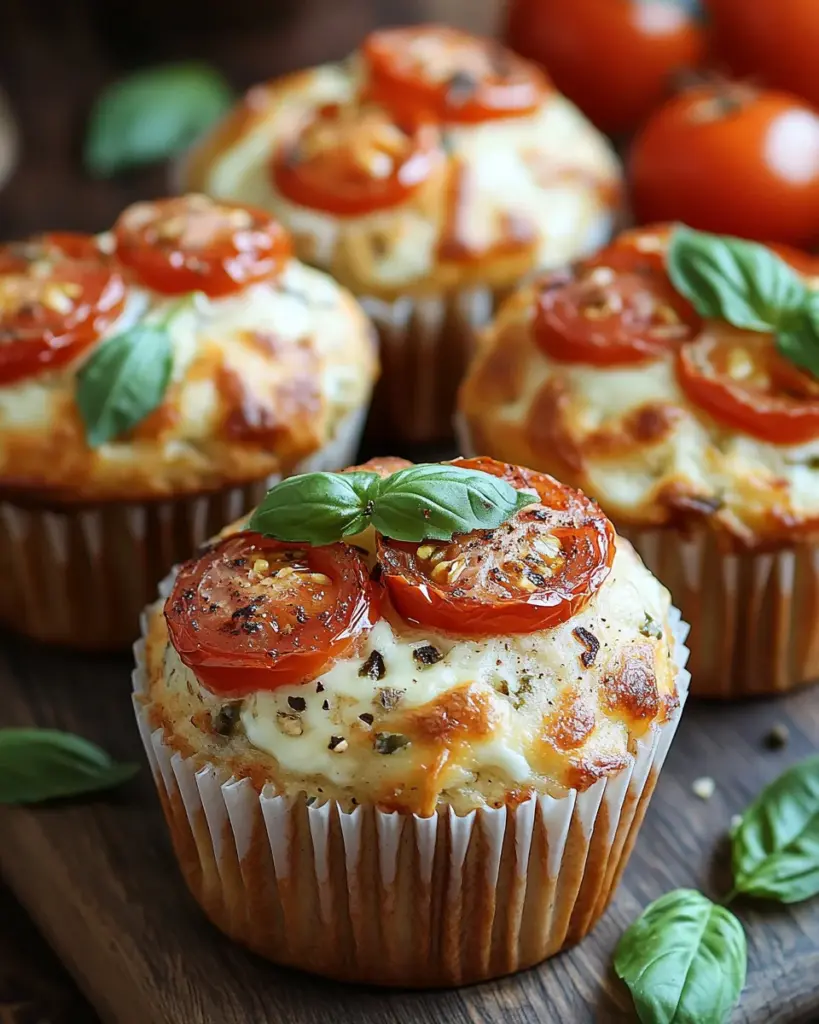 Muffins Sales Tomate Mozzarella et Basilic 3
