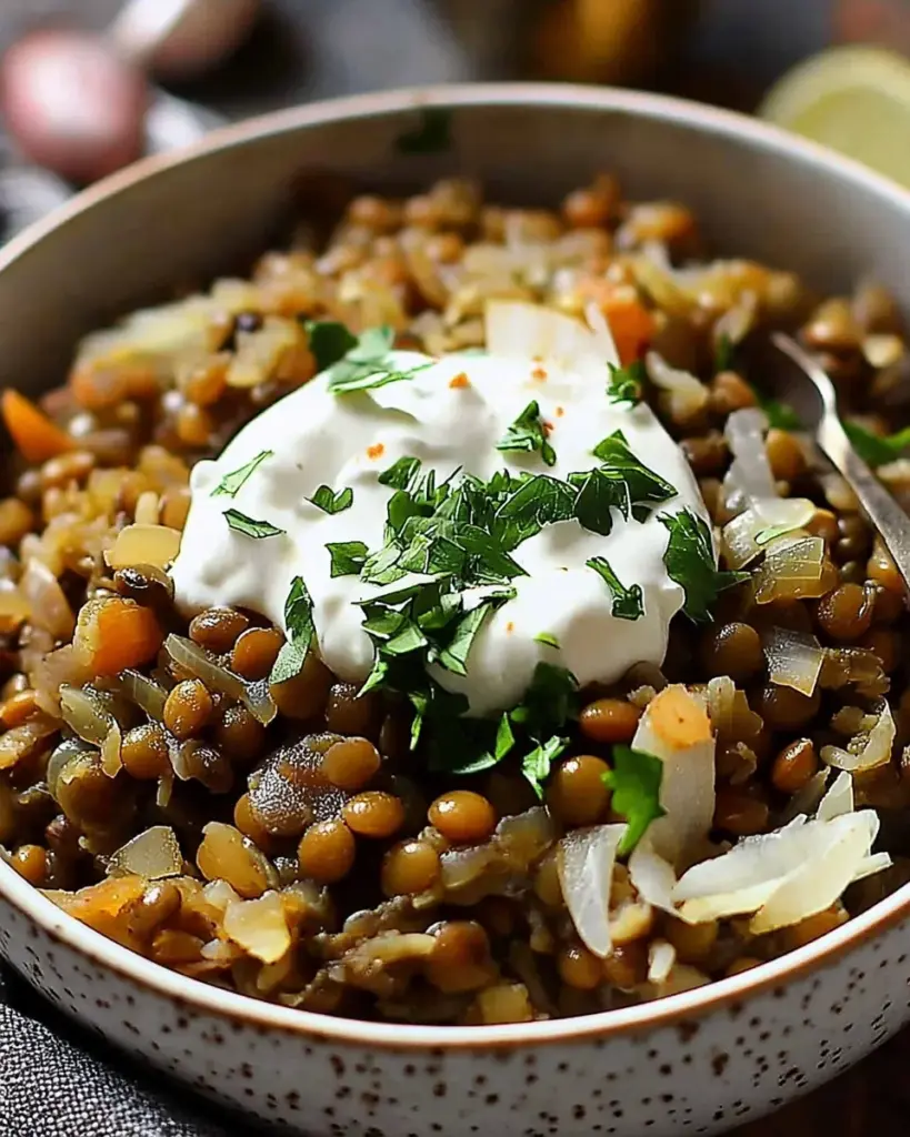 Mujadara Lentilles et Riz 3