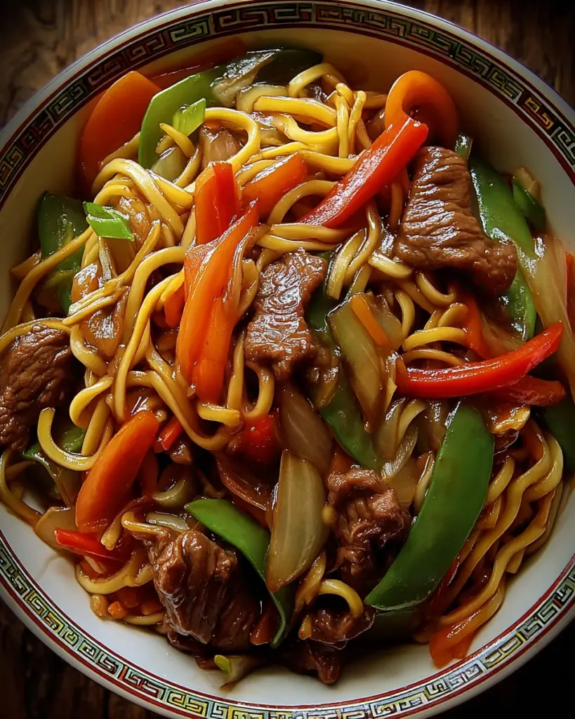 Nouilles Chinoises au Boeuf et aux Legumes 2