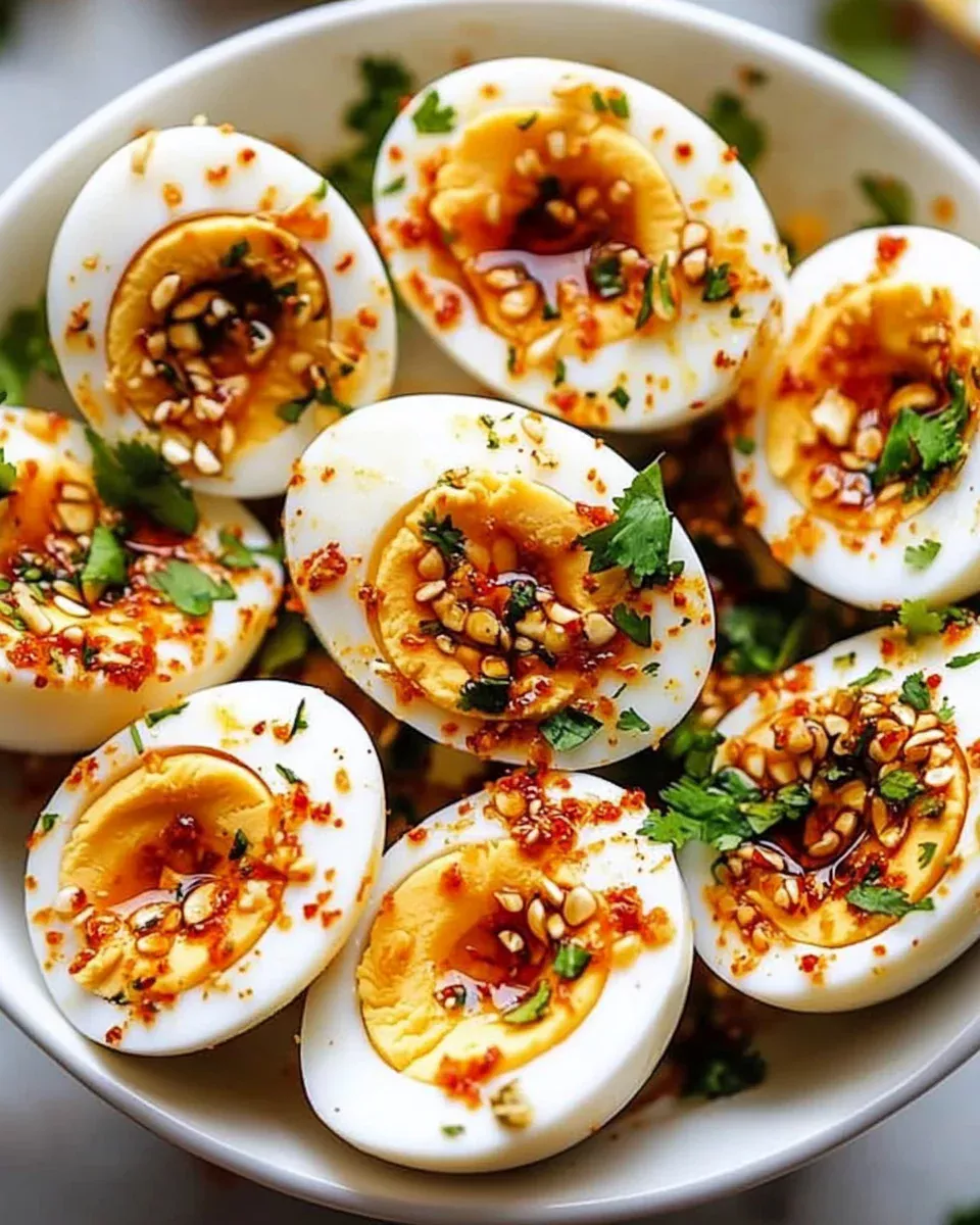Oeufs mimosa au chili et à l’ail : la recette simplifiée !