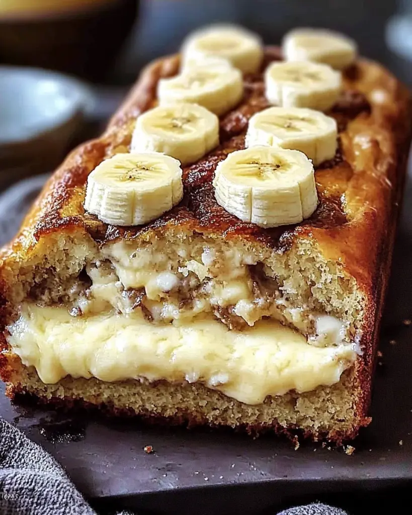 Pain a la Banane et au Fromage Frais 1