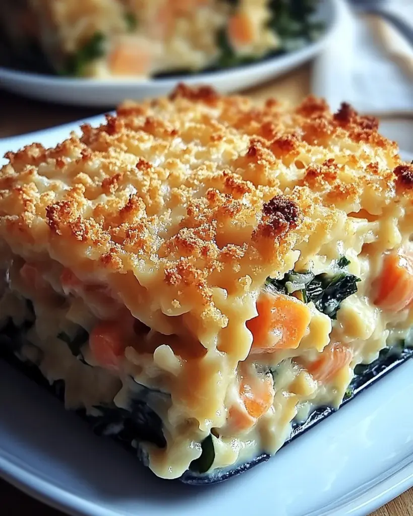 Parmentier de Saumon et Epinards avec Crumble Croustillant 3