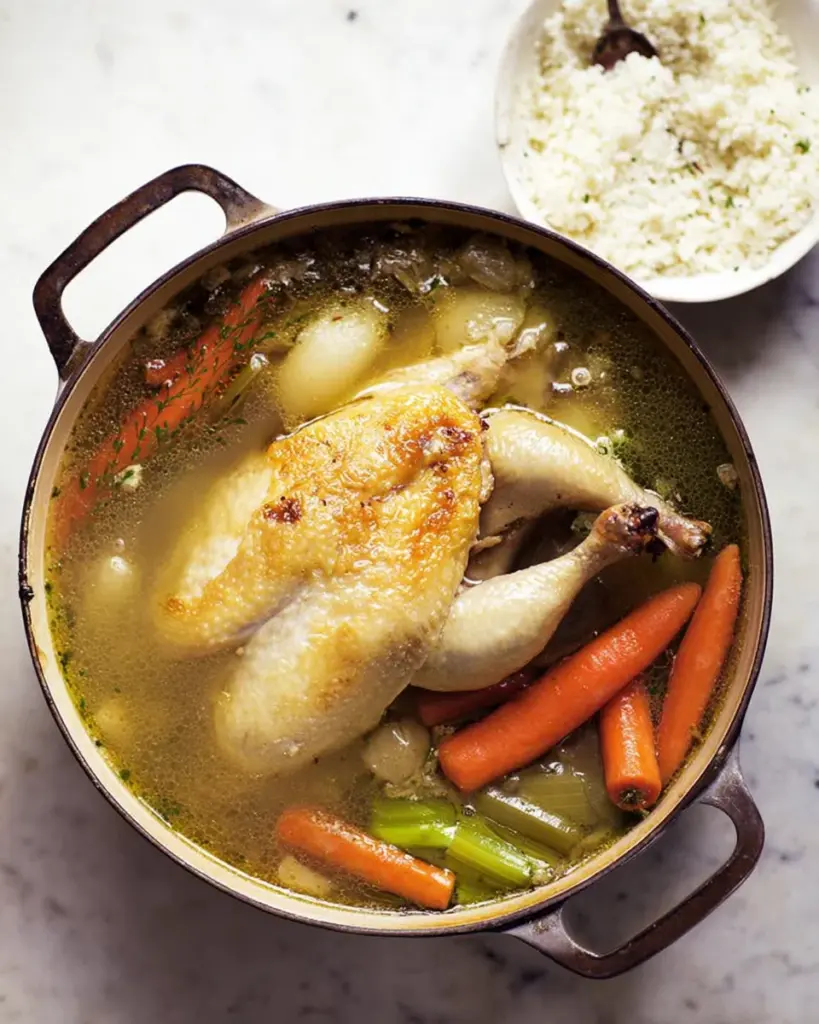 Poule au Pot avec Sauce Poulette 1