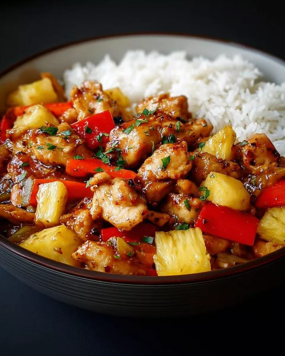 Poulet à l'Ananas et aux Légumes : une recette savoureuse !