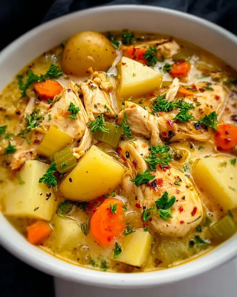 Poulet reconfortant et pommes de terre 1