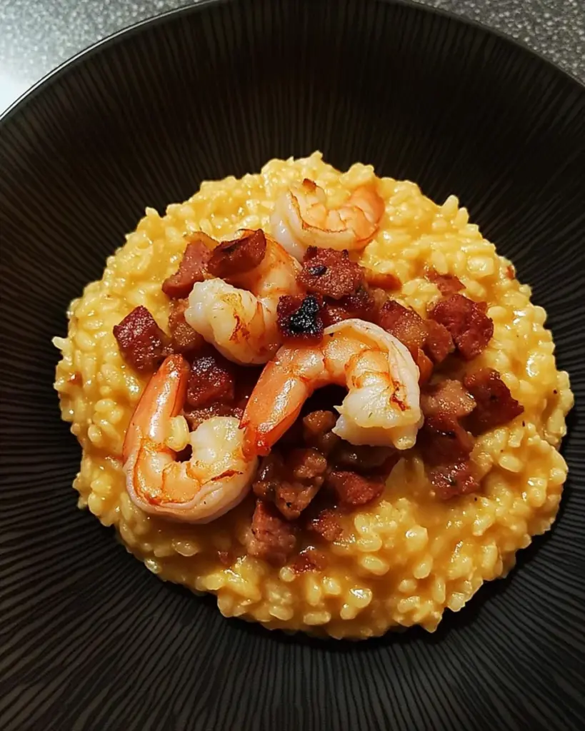 Risotto aux crevettes et chorizo 3