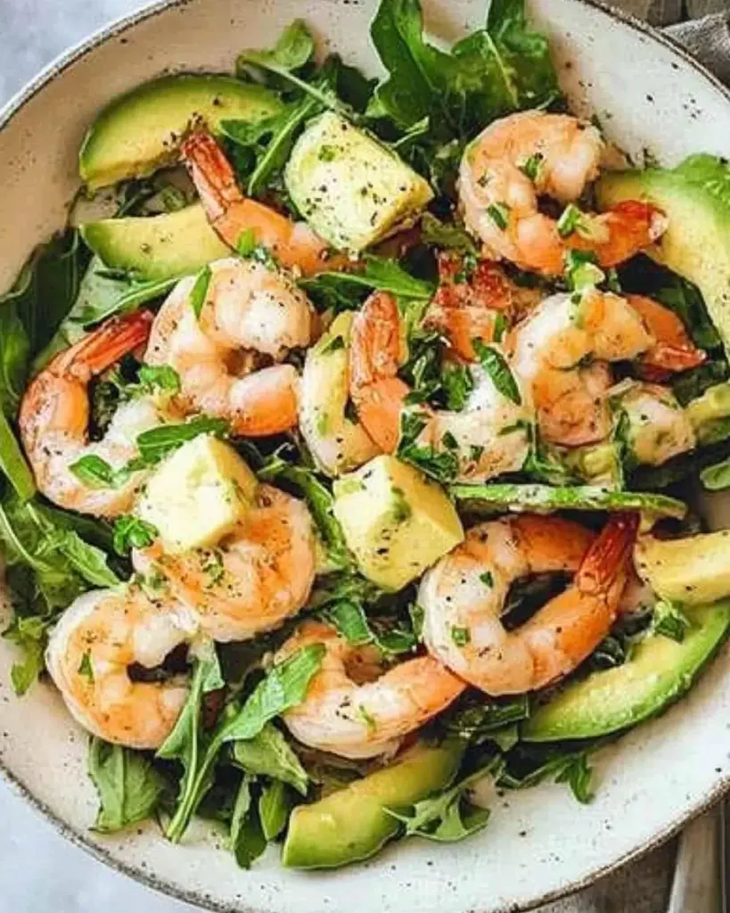 Salade Avocat et Crevettes 1 1