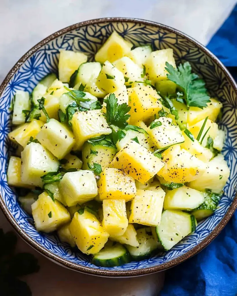 Salade dananas et de concombre 1 1