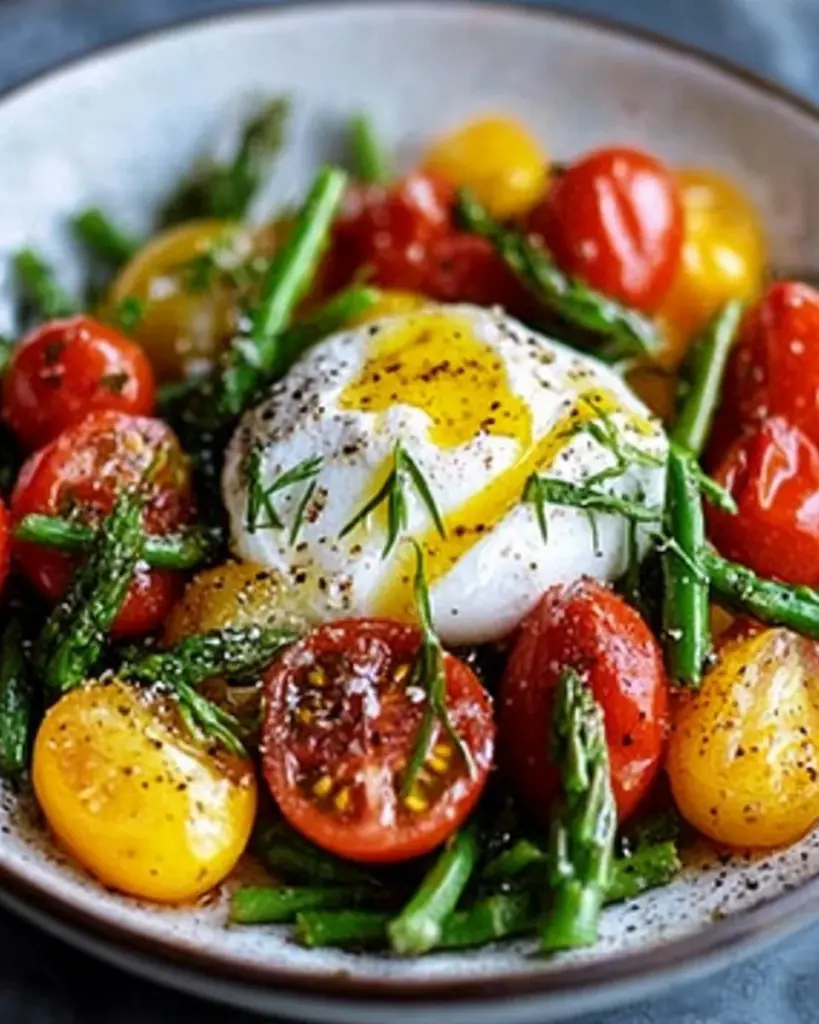 Salade dasperges tomates burrata pignons 2