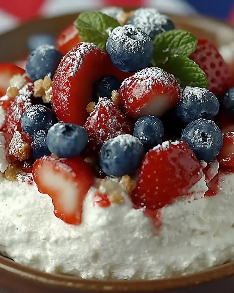 Salade de Cheesecake Patriotique 1