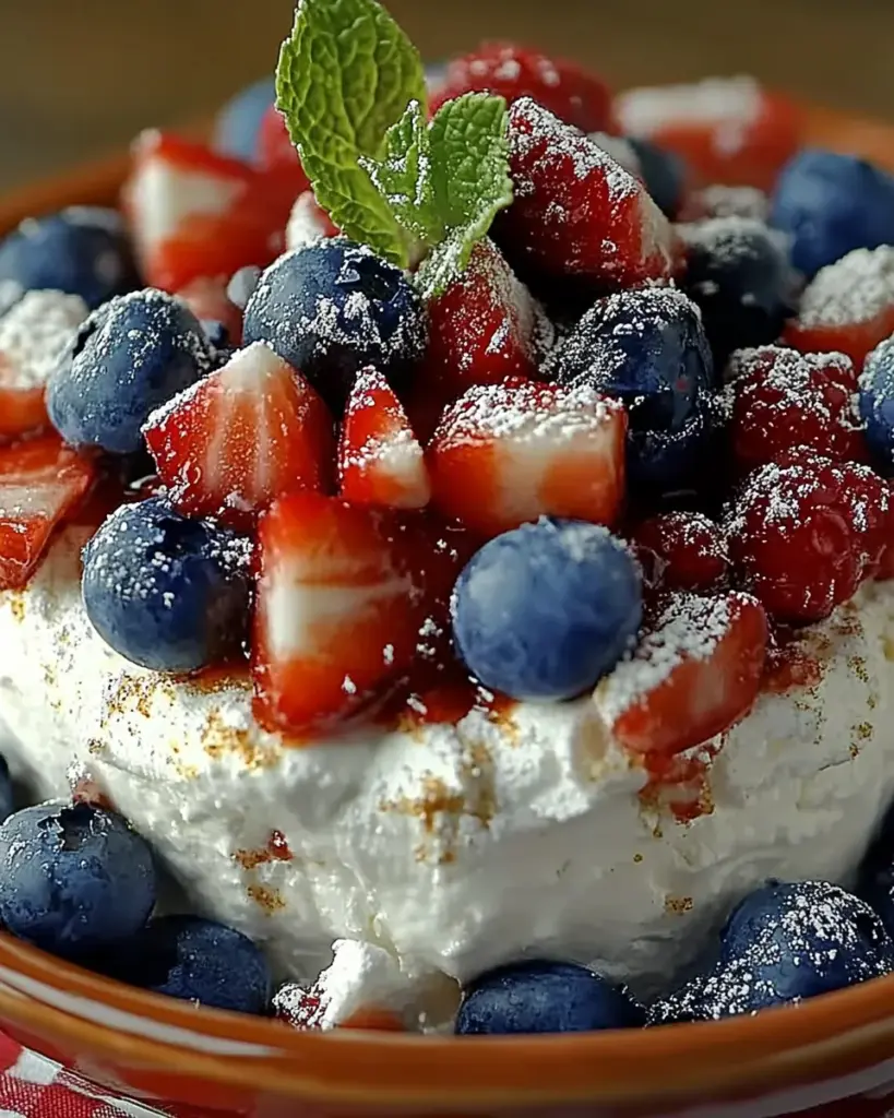 Salade de Cheesecake Patriotique 2