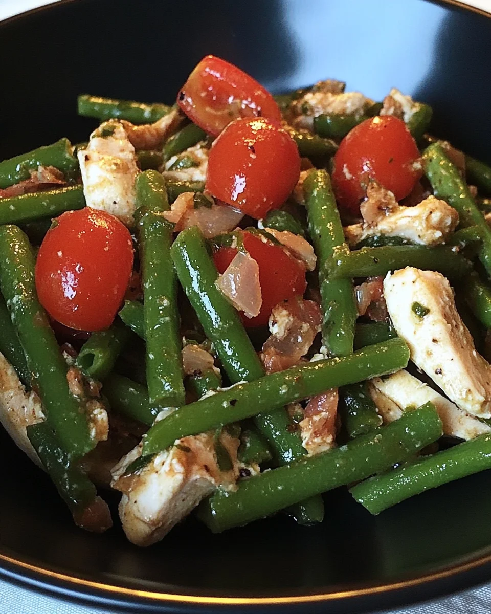 Salade de Haricots Verts au Poulet et Sauce Moutarde : une recette irrésistible à découvrir !