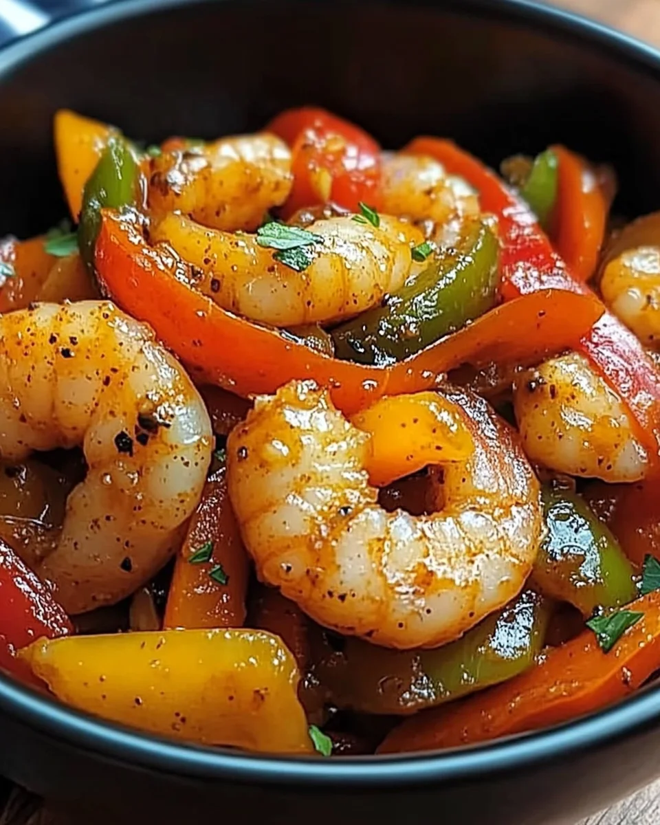 Sauté de Crevettes aux Poivrons : une recette délicieuse !