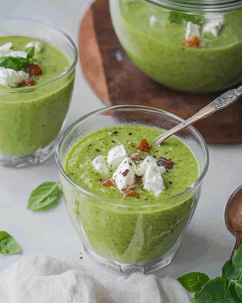 Soupe Froide de Courgette Feta et Menthe 2
