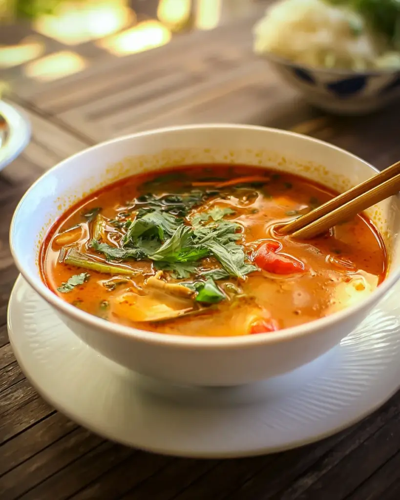 Soupe Thai au Poulet 2