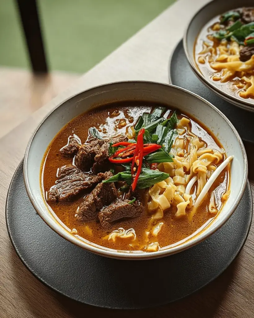 Soupe de Nouilles au Boeuf Satay 1