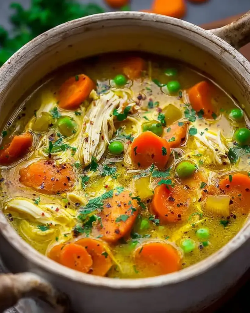 Soupe de Poulet au Curcuma 3