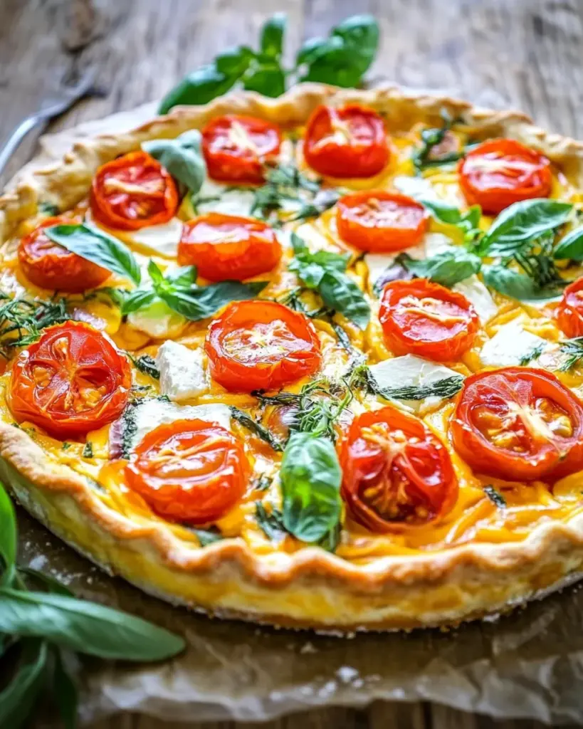 Tarte Fine aux Tomates Chevre et Roquette 2