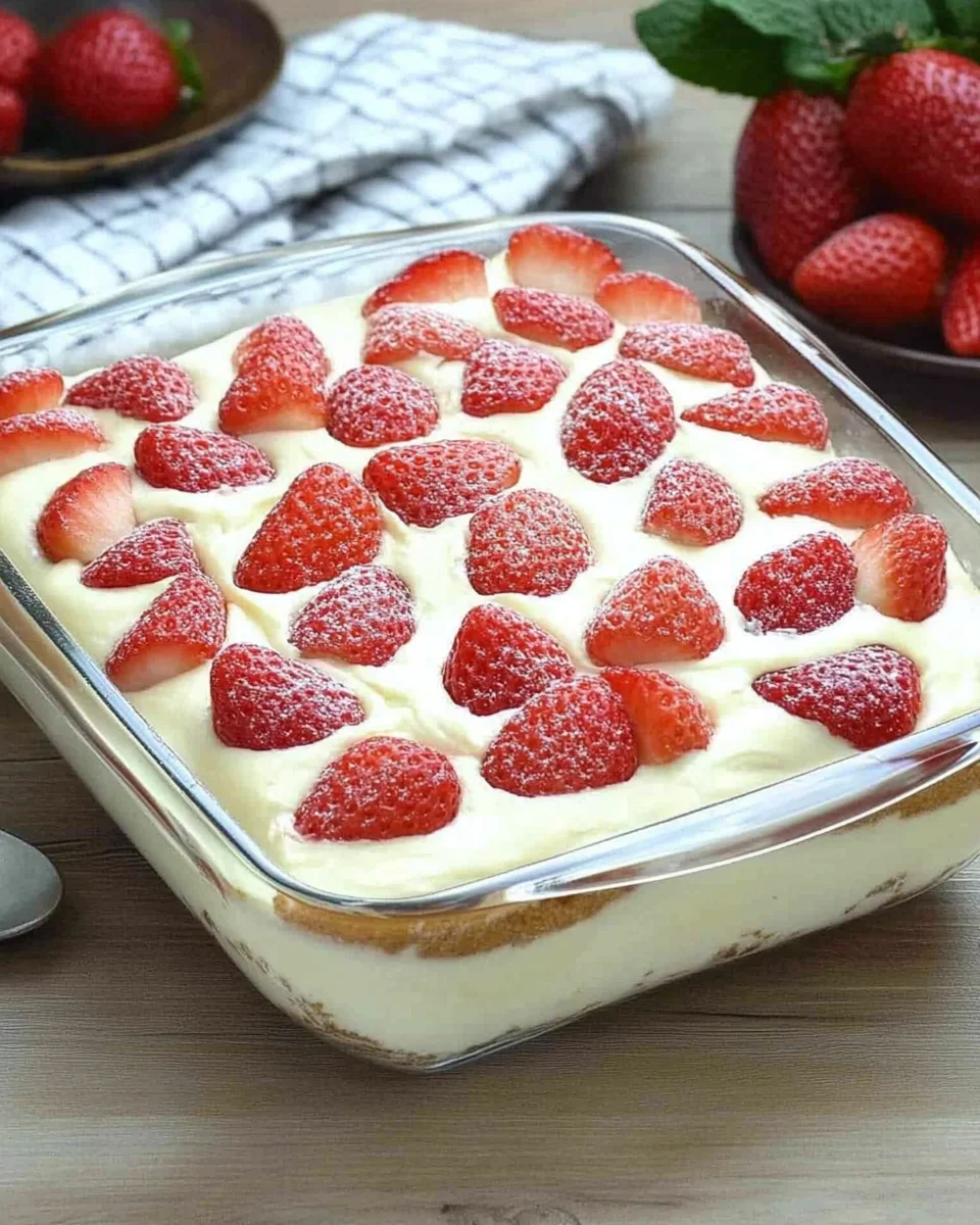 Tiramisu aux Fraises : Découvrez cette recette délicieuse !