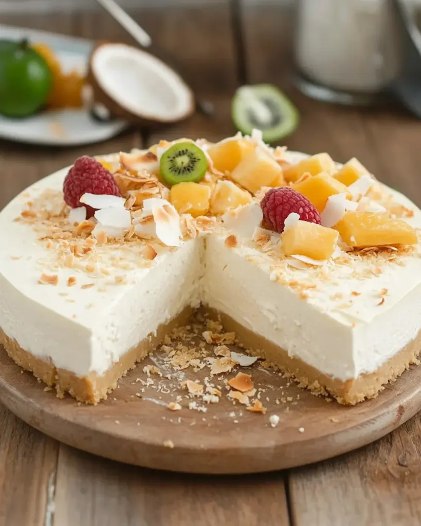 Cheesecake a la noix de coco sans cuisson 1