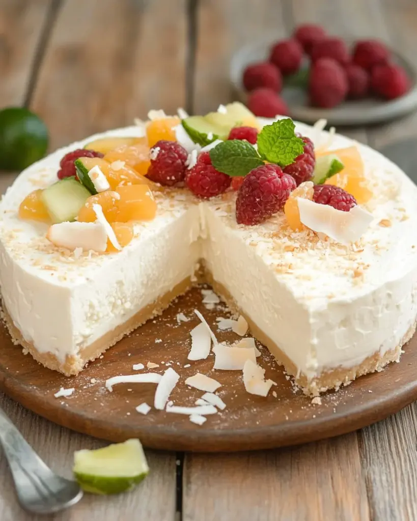Cheesecake a la noix de coco sans cuisson 2