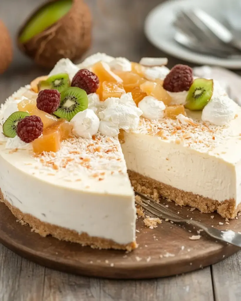Cheesecake a la noix de coco sans cuisson 3