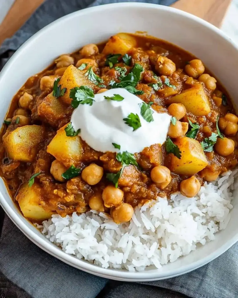 Curry de pois chiches et de pommes de terre 1