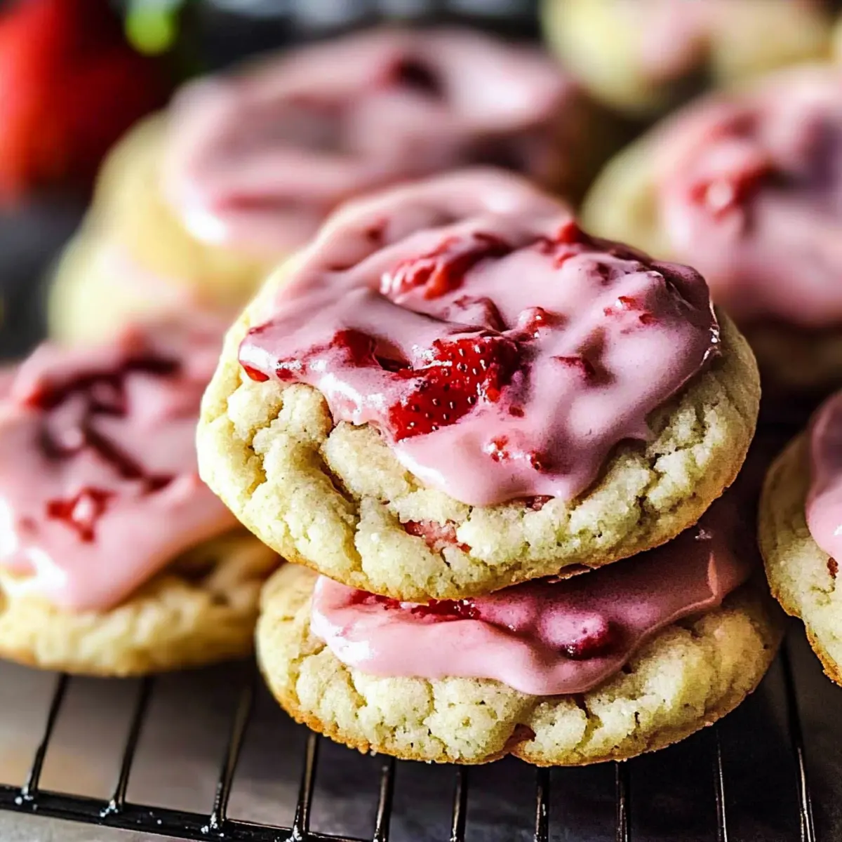 Double Strawberry Sugar Cookies o55s1r