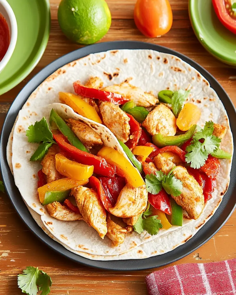 Fajitas de Poulet aux Tomates et Poivrons 3