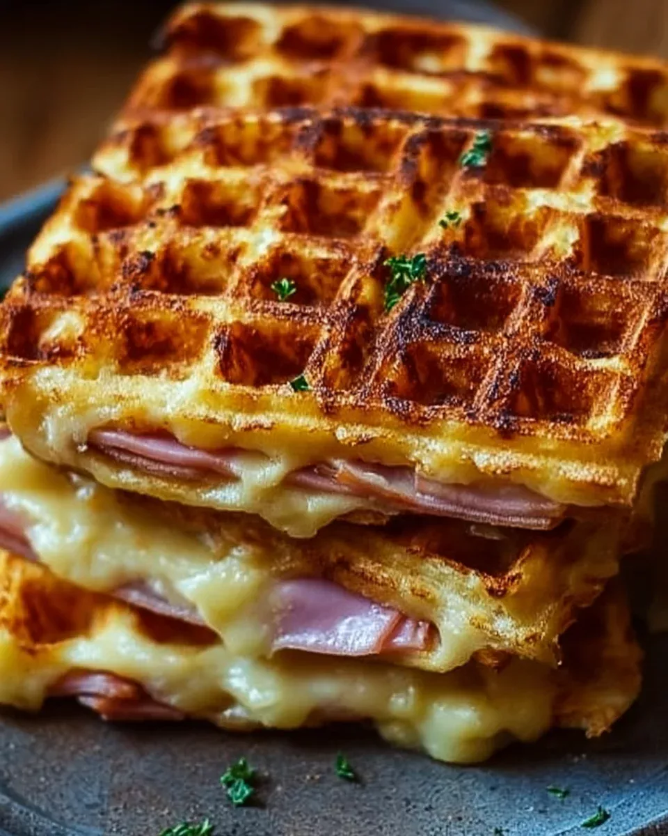 Gaufres Salées au Jambon et Fromage : une recette irrésistible !
