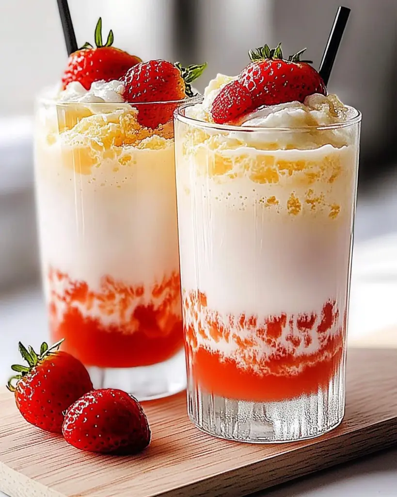 Latte Glace Fraise et Jasmin 1