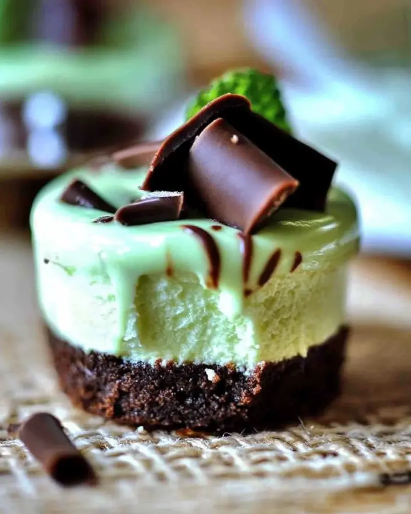 Mini Cheesecakes a la Menthe 3