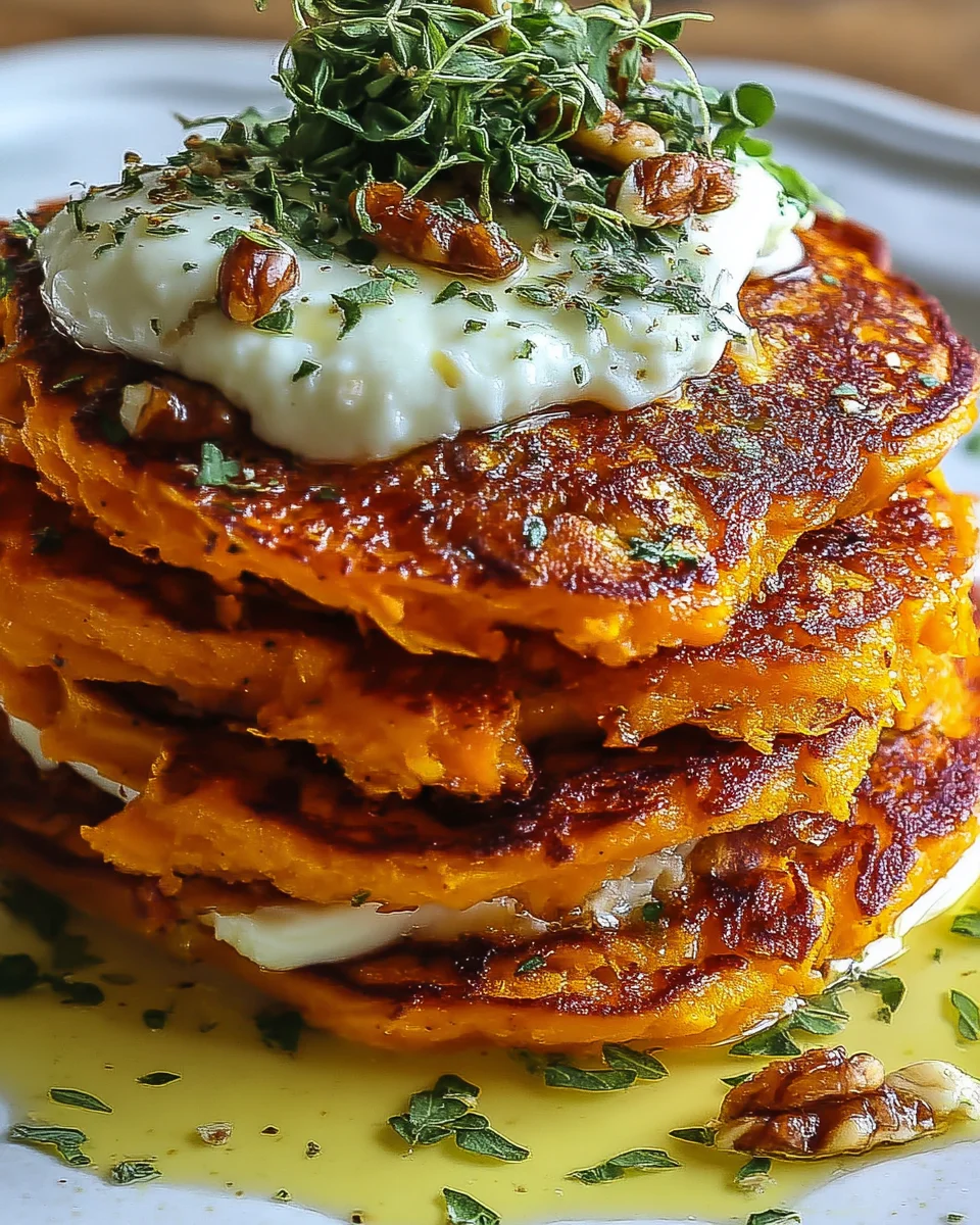 Pancakes Salés à la Patate Douce et Mozzarella : découvrez une recette délicieuse !
