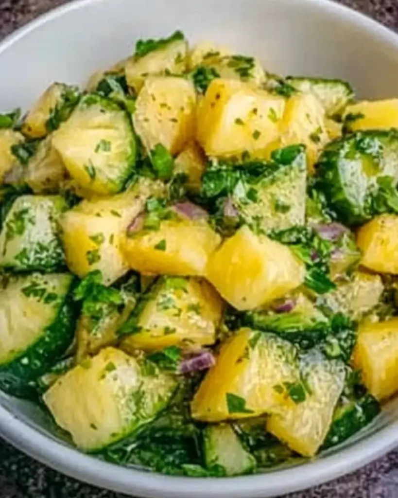 Salade dAnanas et de Concombre 1